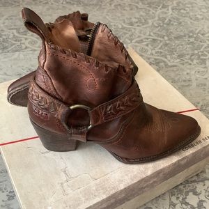 Bed Stu cobbler series bootie Tania teak dip dye color USA Size 8 original box